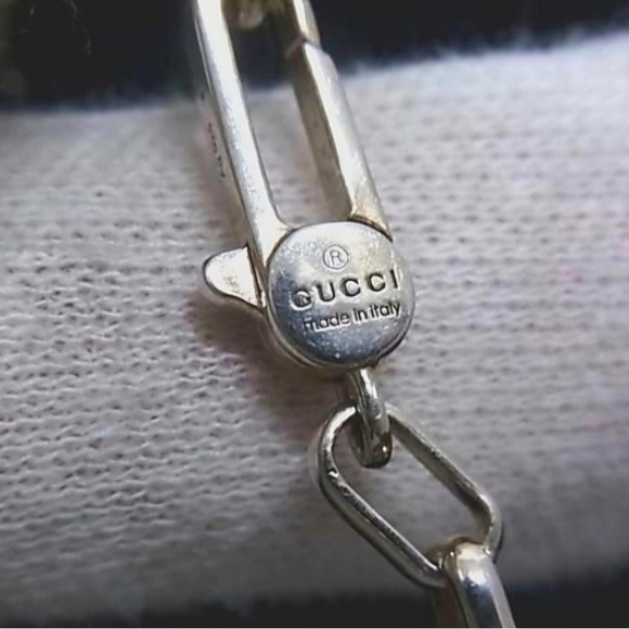 Gucci Sterling Silver Interlocking GG Necklace - Picture 7 of 7